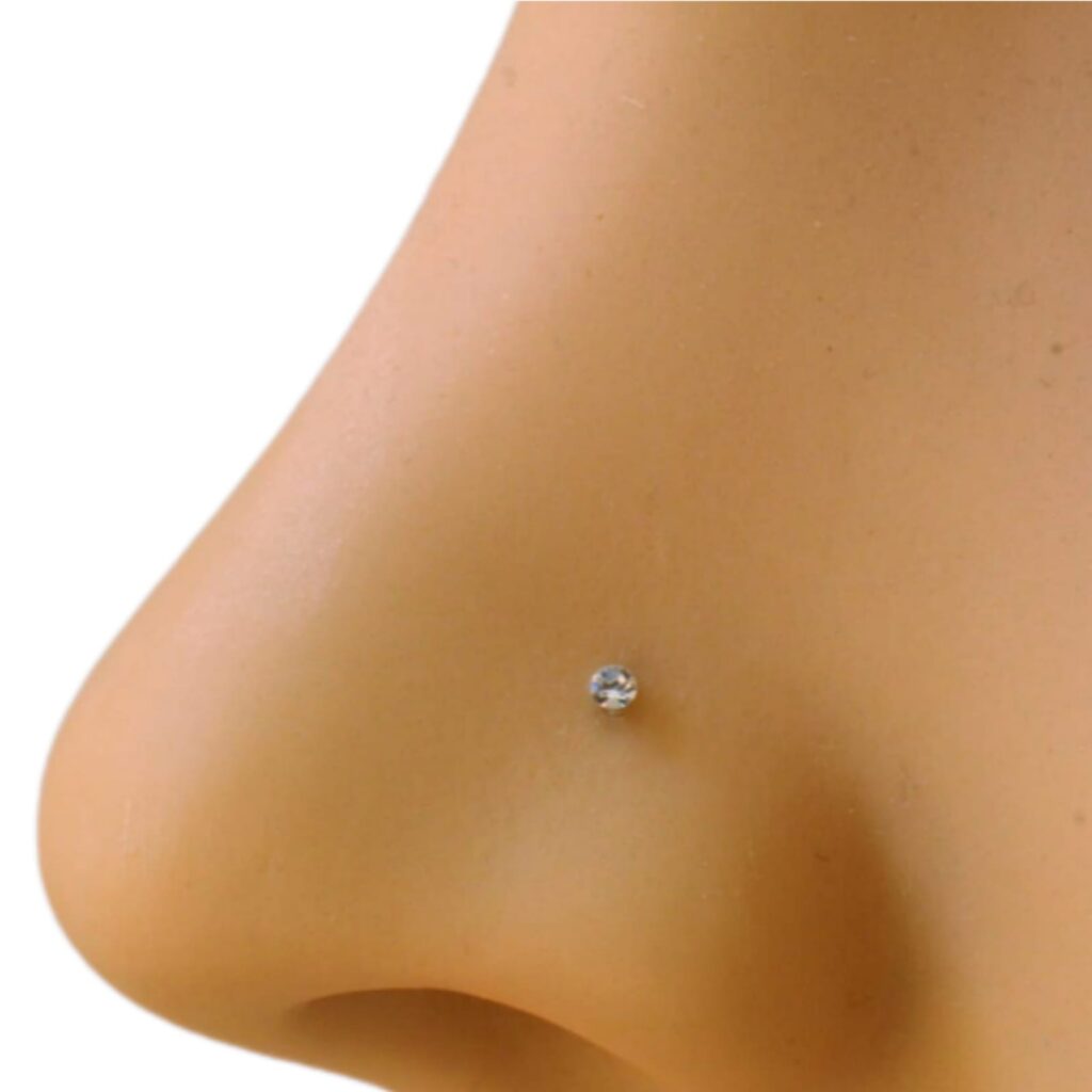 alibd 1 Stone Nosepin zero size 1