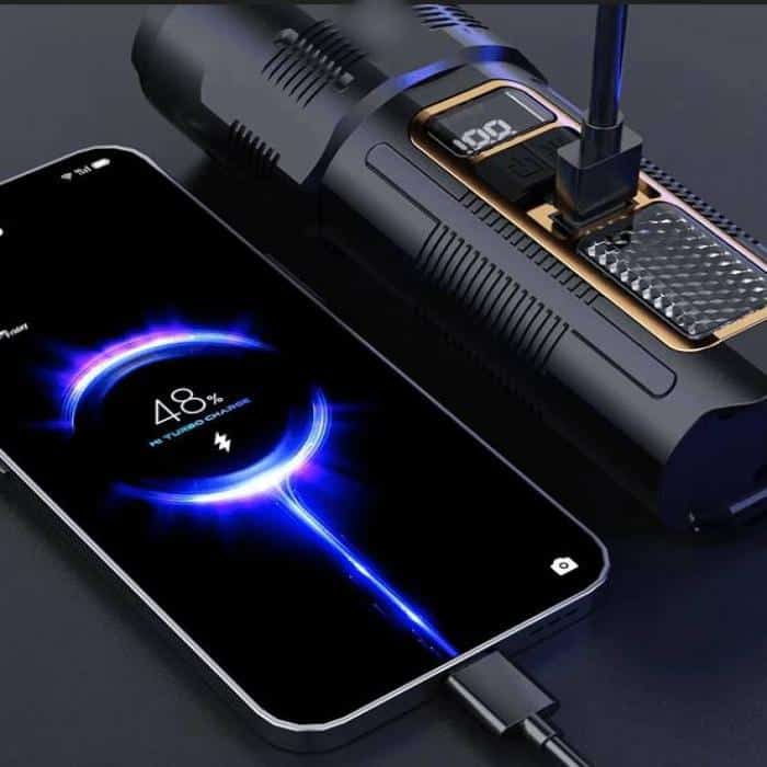 X-55 LED Multi-function Flashlight with Power Bank